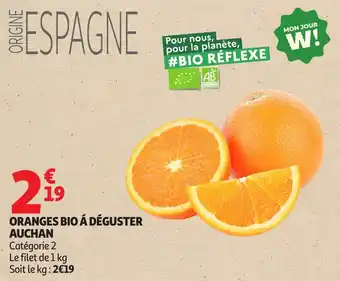 Auchan Oranges bio á déguster auchan offre