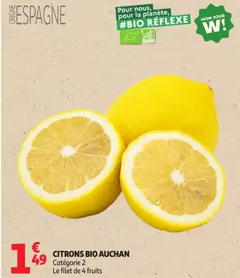 Auchan Citrons bio auchan offre