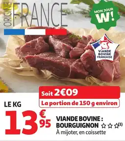 Auchan Viande bovine bourguignon offre
