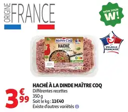Auchan Haché à la dinde maître coq offre