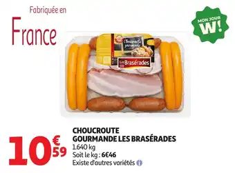 Auchan Choucroute gourmande les brasérades offre