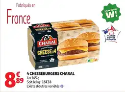 Auchan 4 cheeseburgers charal offre