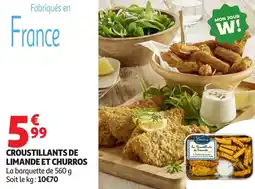 Auchan Croustillants de limande et churros offre
