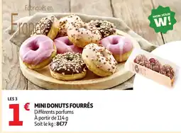 Auchan Mini donuts fourrés offre
