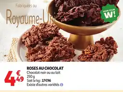 Auchan Roses au chocolat offre