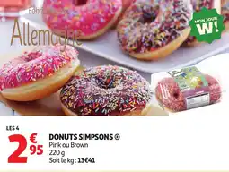 Auchan Donuts simpsons offre