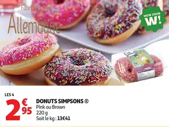 Auchan Donuts simpsons offre