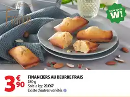 Auchan Financiers au beurre frais offre
