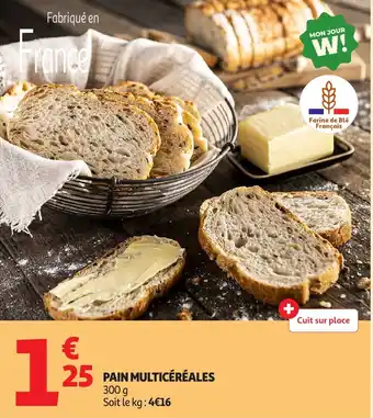 Auchan Pain multicéréales offre