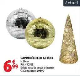 Auchan Sapin déco led actuel offre