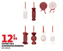 Auchan Coffret de 8 suspensions bonbons offre