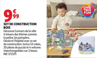 Auchan Set de construction bois offre