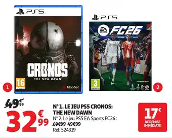 Auchan N1 le jeu ps5 cronos the new dawn offre