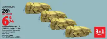 Auchan Filet de bûches prêt à l'emploi l 31cm 25 dm offre