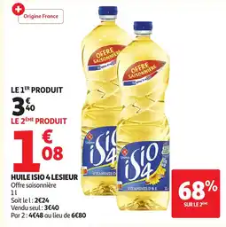 Auchan Huile isio 4 lesieur offre