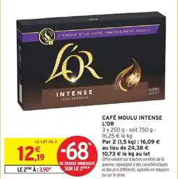 Intermarché Hyper Café moulu intense l'or offre