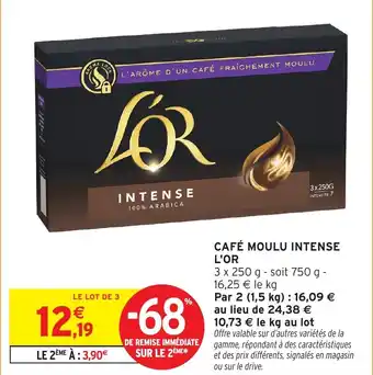 Intermarché Hyper Café moulu intense l'or offre