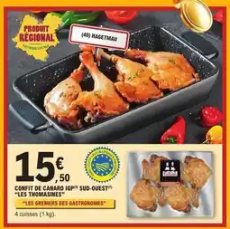 E.Leclerc LES THOMASINES Confit de canard igp sud-ouest offre