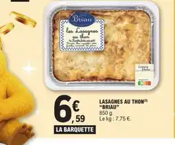 E.Leclerc BRIAU Lasagnes au thon offre
