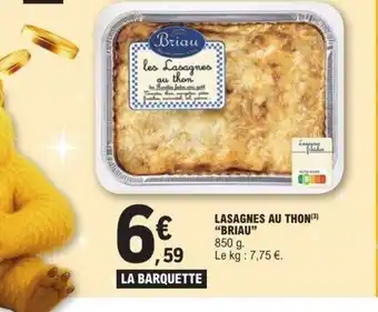 E.Leclerc BRIAU Lasagnes au thon offre