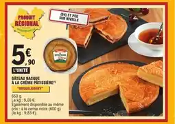 E.Leclerc MIGUELGORRY Gâteau basque à la crème pâtissière offre