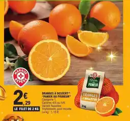 E.Leclerc PANIER DU PRIMEUR Oranges à dessert offre