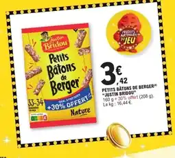 E.Leclerc JUSTIN BRIDOU Petits bâtons de berger offre