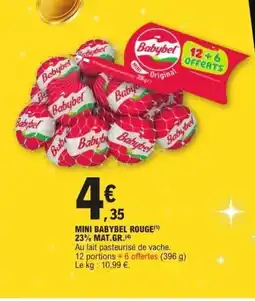 E.Leclerc MINI BABYBEL Rouge offre