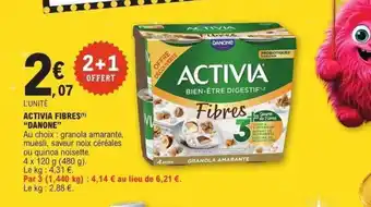 E.Leclerc DANONE Activia fibres offre