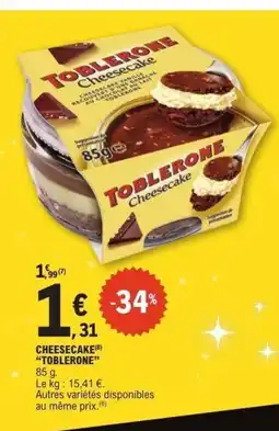 E.Leclerc TOBLERONE Cheesecake offre