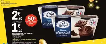 E.Leclerc LE PETIT BASQUE Mousse chocolat sur ganache offre