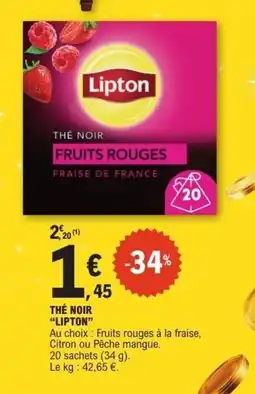 E.Leclerc LIPTON Thé noir offre