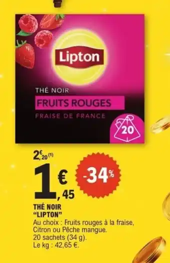 E.Leclerc LIPTON Thé noir offre
