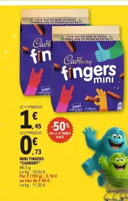 E.Leclerc CADBURY Mini fingers offre