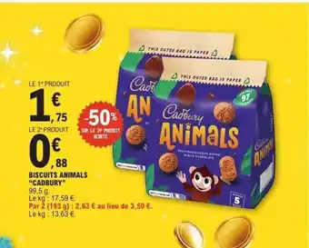 E.Leclerc CADBURY Biscuits animals offre