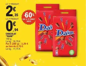 E.Leclerc DAIM Chocolat offre