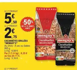 E.Leclerc MENGUY'S Cacahuètes grillées offre