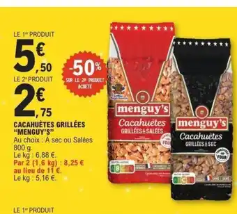 E.Leclerc MENGUY'S Cacahuètes grillées offre