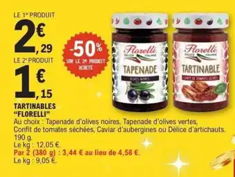 E.Leclerc FLORELLI Tartinables offre