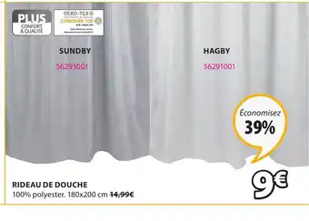 JYSK Rideau De Douche offre