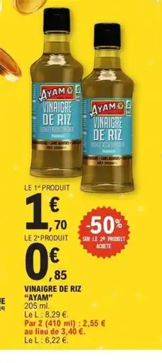 E.Leclerc AYAM Vinaigre de riz offre