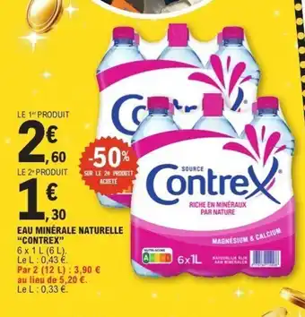 E.Leclerc CONTREX Eau minérale naturelle offre