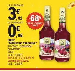 E.Leclerc MOULIN DE VALDONNE Sirop offre