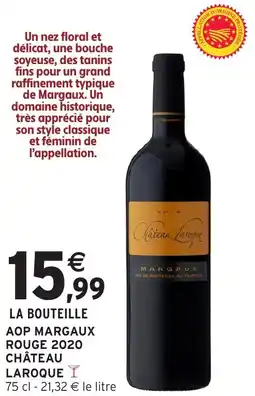 Intermarché Hyper Aop margaux rouge 2020 château laroque offre