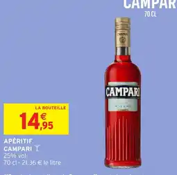 Intermarché Hyper Apéritif campari offre
