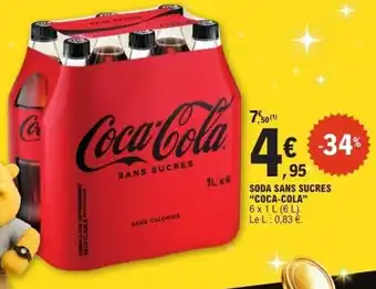 E.Leclerc COCA-COLA Soda sans sucres offre