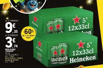 E.Leclerc HEINEKEN Bière blonde offre