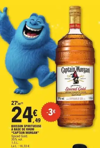 E.Leclerc CAPTAIN MORGAN Boisson spiritueuse à base de rhum offre
