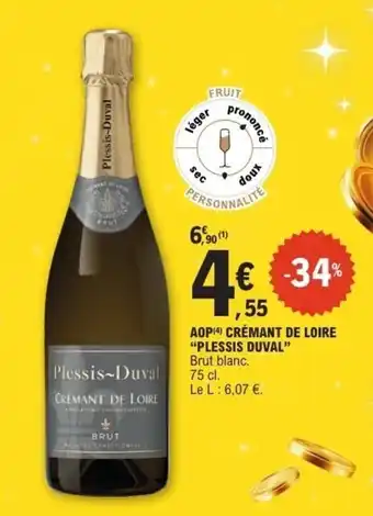 E.Leclerc PLESSIS DUVAL Aop crémant de loire offre