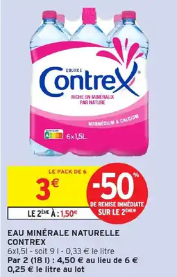 Intermarché Hyper Eau minérale naturelle contrex offre